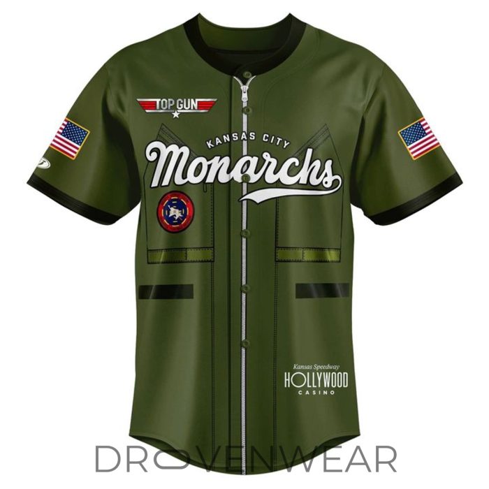 Kansas City Monarchs Top Gun Night 2026 Limited Edition Baseball Jersey - Image 2