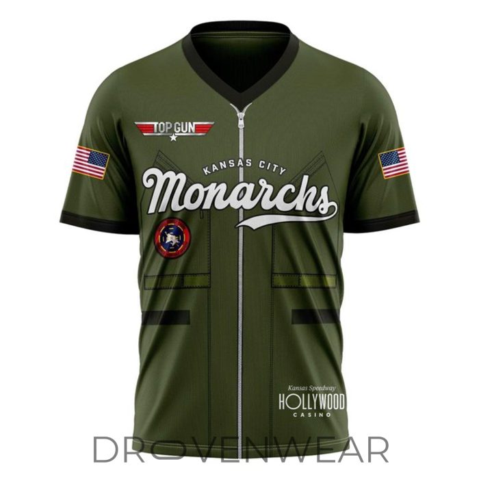 Kansas City Monarchs Top Gun Night 2026 Limited Edition Football Jersey - Image 2