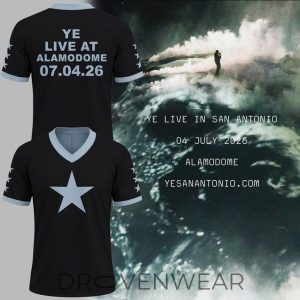 Kanye West San Antonio Event Limited Black Baseball Jersey by Drovenwear.com