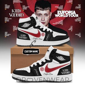 Kidd Voodoo Euforia Tour Air Jordan 1 Sneakers 2026 by Drovenwear.com