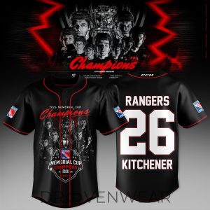 Kitchener Rangers Memorial Cup Champions 2026 Hockey Jersey by Drovenwear.com