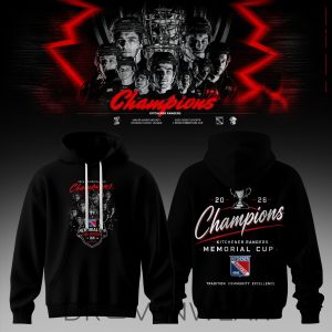 Kitchener Rangers Memorial Cup Winners 2026 Pullover Hoodie by Drovenwear.com