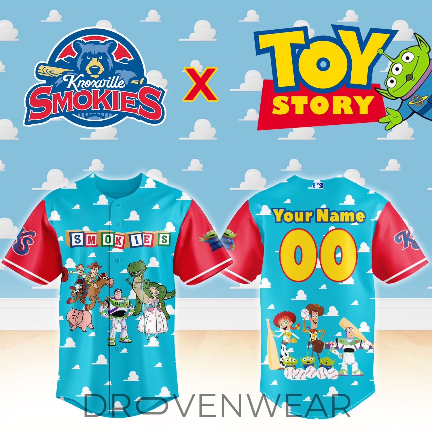 Knoxville Smokies Toy Story Event Night Jersey Knoxville Smokies Toy Story Event Night Jersey