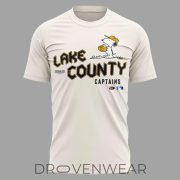 Lake County Captains Peanuts Night Cream Fan Shirt 2026 - Image 2