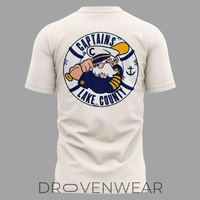 Lake County Captains Peanuts Night Cream Fan Shirt 2026 - Image 3