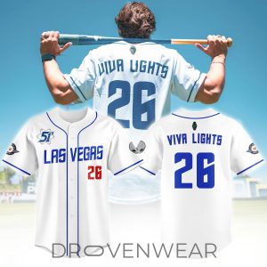 Las Vegas Aviators 51s Retro Throwback Baseball Jersey by Drovenwear.com