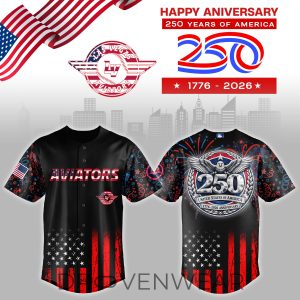 Las Vegas Aviators USA Anniversary Limited Jersey Black by Drovenwear.com