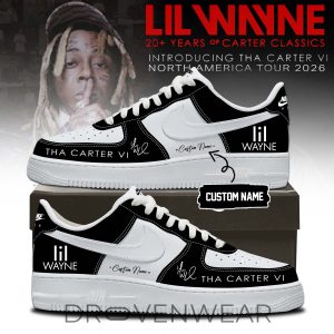 Lil Wayne Tha Carter VI Tour AF1 Custom Fan Shoes 2026 by Drovenwear.com