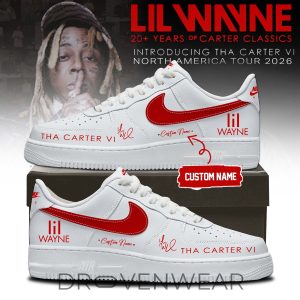Lil Wayne Tha Carter VI Tour Custom Air Force 1 Sneakers by Drovenwear.com