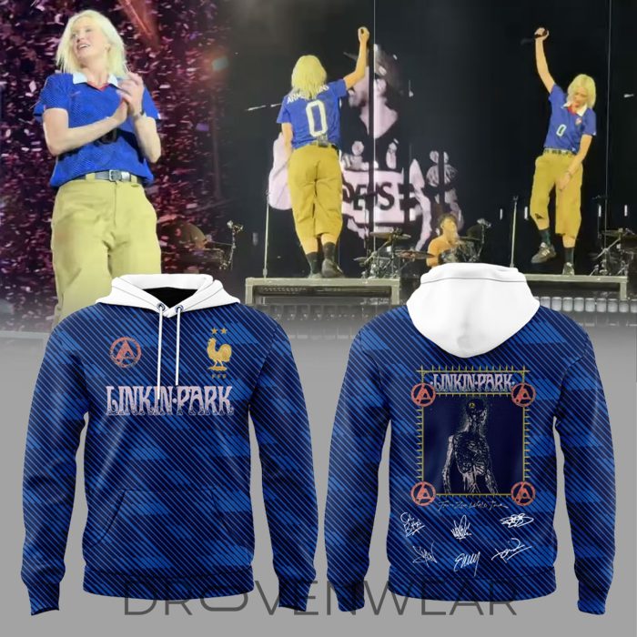 Linkin Park From Zero World Tour Vive La France Hoodie 2026 - Image 3
