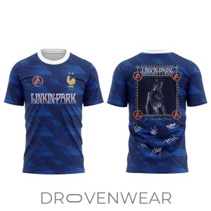 Linkin Park Vive La France Tour Graphic Shirt 2026 by Drovenwear.com