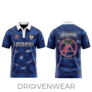 Linkin Park Vive La France Tour Polo Shirt 2026 Edition - Image 2