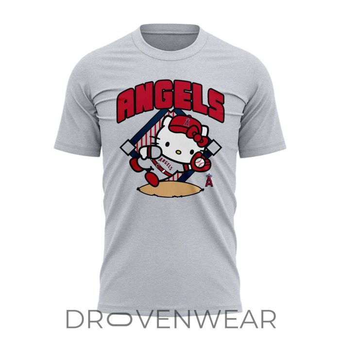 Los Angeles Angels Hello Kitty Day Limited Fan T-Shirt - Image 2