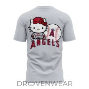 Los Angeles Angels Hello Kitty Day Limited Fan T-Shirt - Image 3