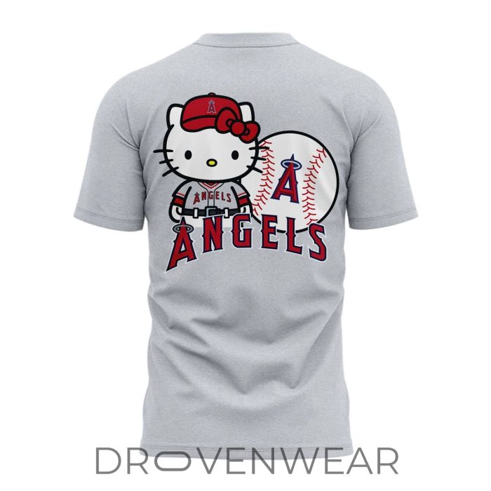 Los Angeles Angels Hello Kitty Day Limited Fan T-Shirt - Image 3