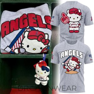 Los Angeles Angels Hello Kitty Inspired Graphic TShirt 2026 by Drovenwear.com