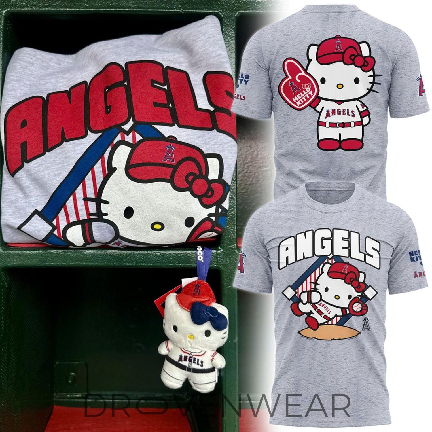 Los Angeles Angels Hello Kitty Inspired Graphic T-Shirt 2026 Los Angeles Angels Hello Kitty Inspired Graphic T-Shirt 2026