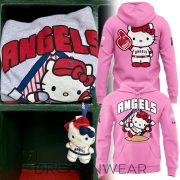 Los Angeles Angels Hello Kitty Night 2026 Custom Baseball Hoodie - Image 7