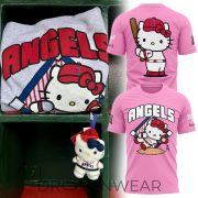 Los Angeles Angels x Hello Kitty Premium Fan Tee 2026 V2 - Image 5