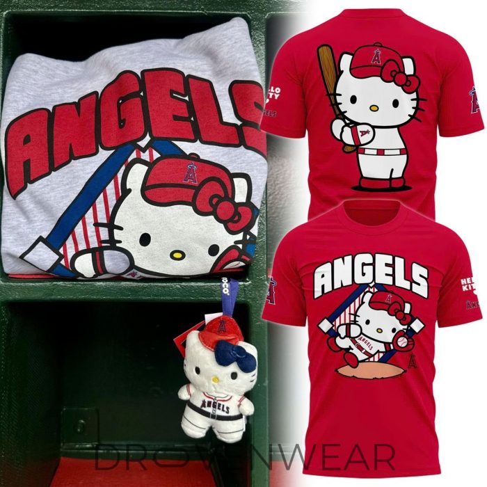 Los Angeles Angels x Hello Kitty Premium Fan Tee 2026 V2 - Image 8