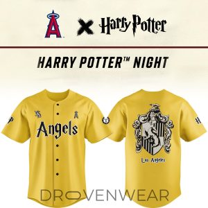 Los Angeles Angels x Hufflepuff House Jersey Limited Edition by Drovenwear.com