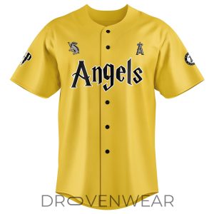 Los Angeles Angels x Hufflepuff House Jersey Limited Edition by Drovenwear.com