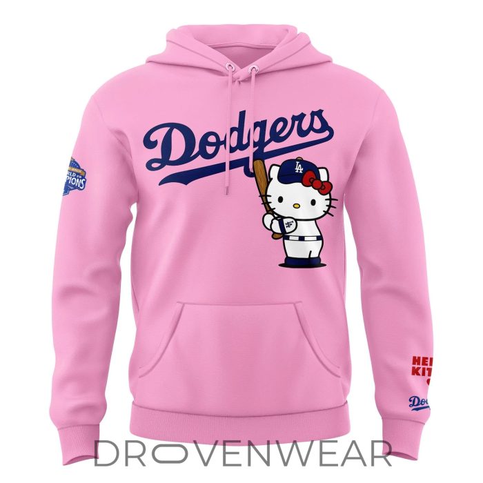 Los Angeles Dodgers 2026 Hello Kitty Night Hoodie - Image 12