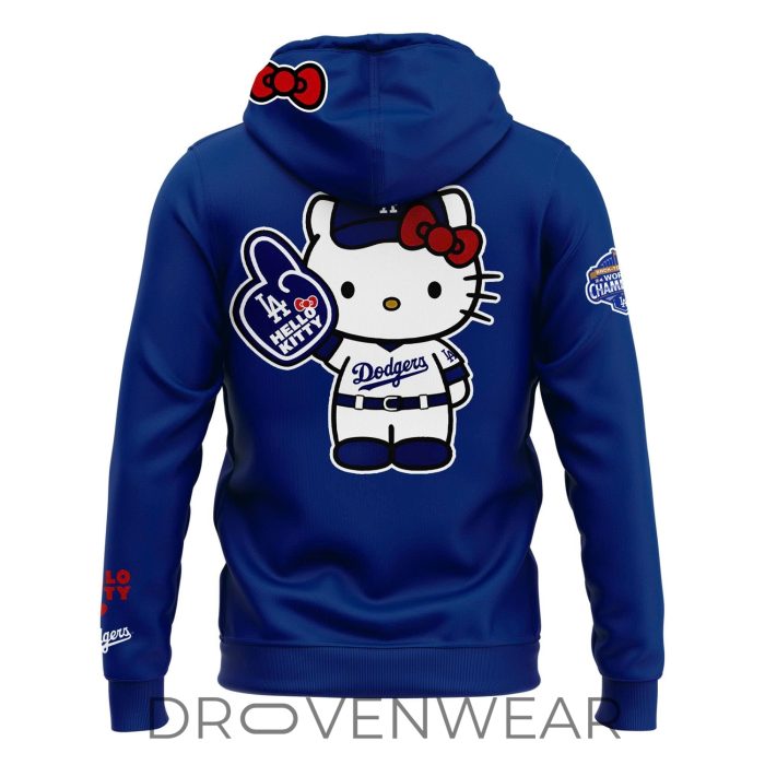 Los Angeles Dodgers 2026 Hello Kitty Night Hoodie - Image 2