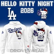 Los Angeles Dodgers 2026 Hello Kitty Night Hoodie - Image 6