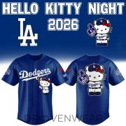 Los Angeles Dodgers 2026 Hello Kitty Night Jersey