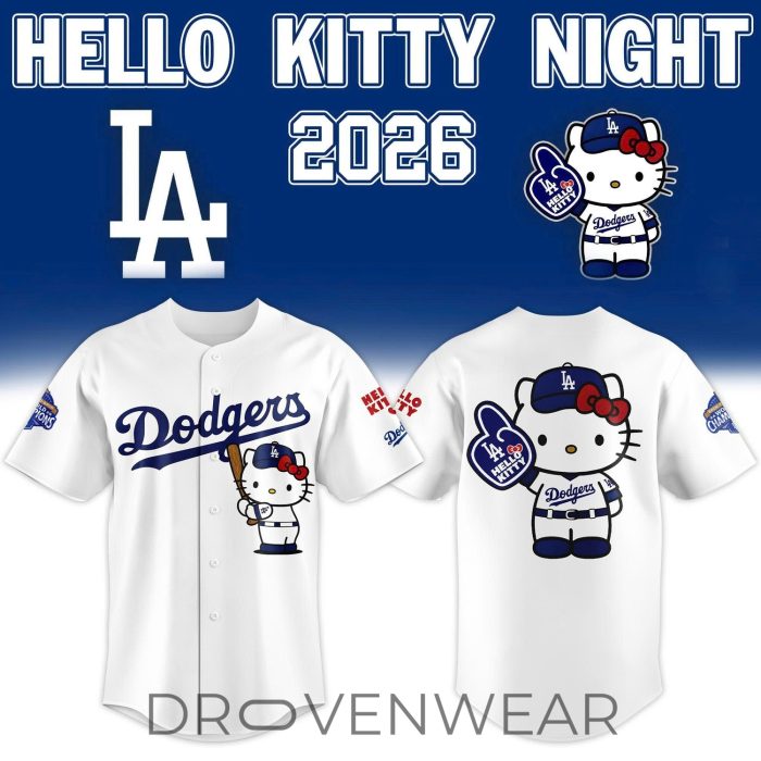 Los Angeles Dodgers 2026 Hello Kitty Night Jersey - Image 11