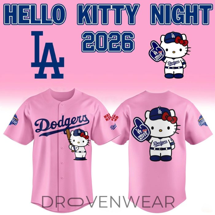 Los Angeles Dodgers 2026 Hello Kitty Night Jersey - Image 6