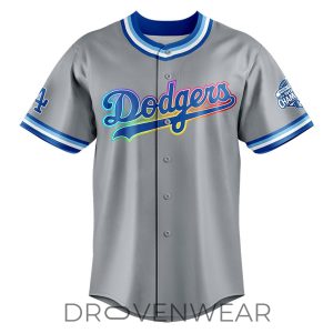 Los Angeles Dodgers 2026 Pride Month Baseball Jersey by Drovenwear.com