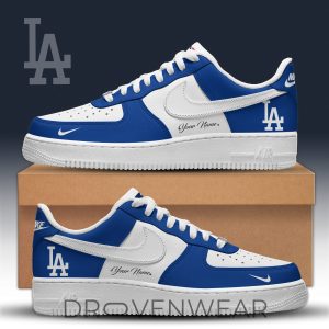 Los Angeles Dodgers Exclusive AF1 Style Sneakers 2026 by Drovenwear.com