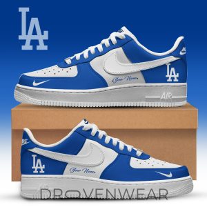 Los Angeles Dodgers Inspired Custom Fan Sneakers by Drovenwear.com