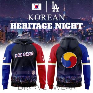 Los Angeles Dodgers Korean Heritage Night 2026 Hoodie by Drovenwear.com