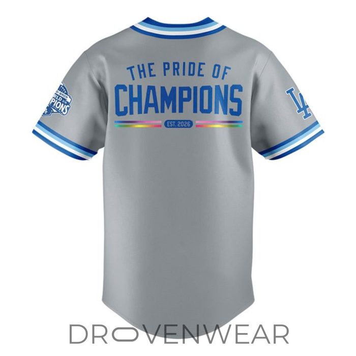 Los Angeles Dodgers LGBTQ Pride Night 2026 Collector Jersey - Image 3