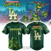 Los Angeles Dodgers Ninja Turtles Street Battle Baseball Jersey