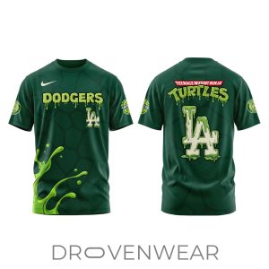 Los Angeles Dodgers Ninja Turtles Street Battle TShirt 2026 by Drovenwear.com