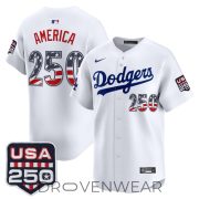 Los Angeles Dodgers USA 250 Fourth of July Special Jersey