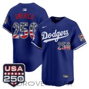 Los Angeles Dodgers USA 250 Fourth of July Special Jersey - Image 3