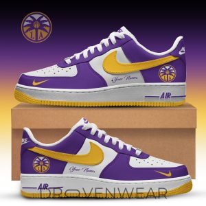 Los Angeles Sparks WNBA Inspired AF1 Fan Shoes by Drovenwear.com