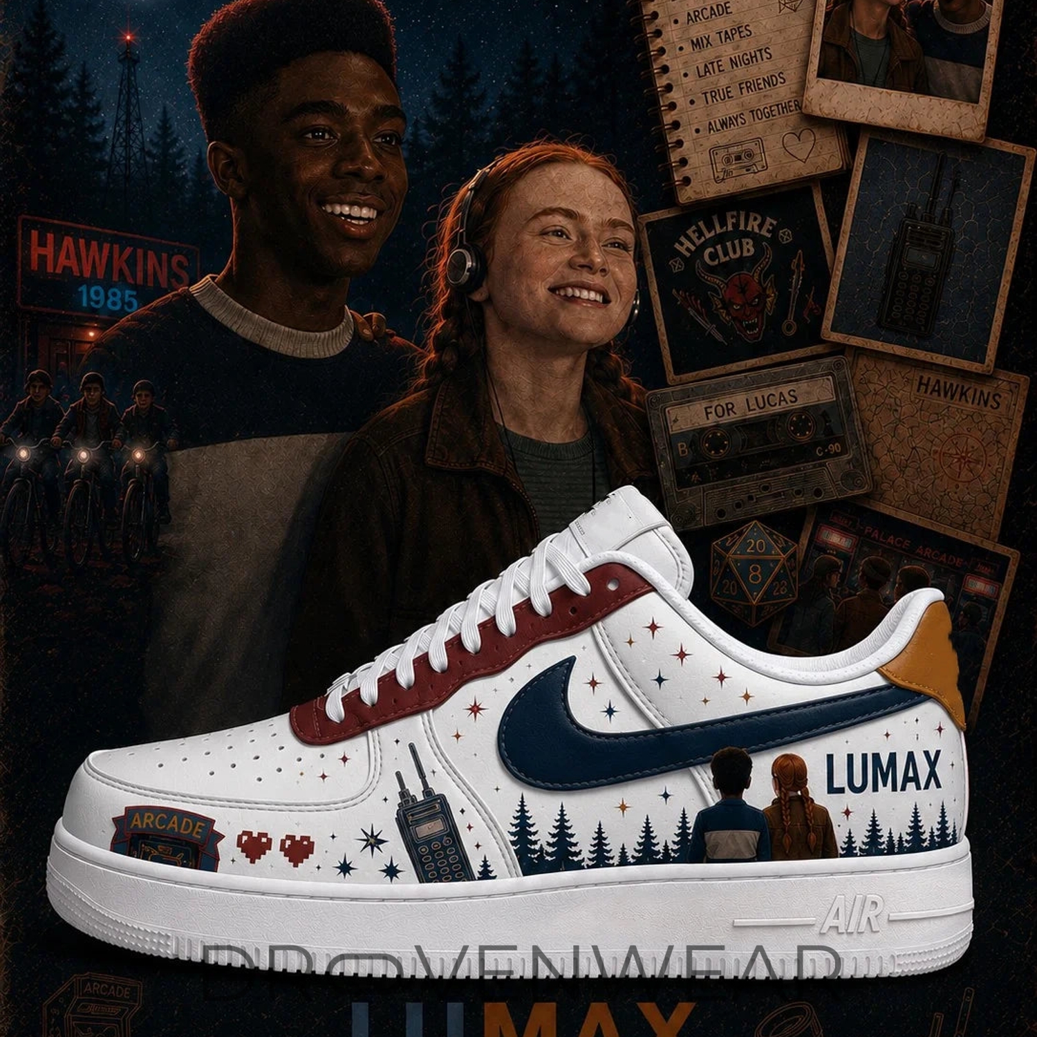 Lucas & Max Stranger Things AF1 Edition Lucas & Max Stranger Things AF1 Edition