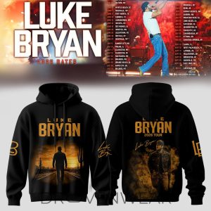 Luke Bryan Country Night Tour 2026 Hoodie V2 by Drovenwear.com