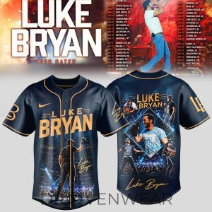 Luke Bryan Country Nights Tour 2026 Baseball Style Jersey by Drovenwear.com