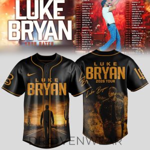 Luke Bryan Country Nights Tour 2026 Jersey Version 2 by Drovenwear.com
