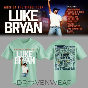 Luke Bryan Word On The Street Tour Baseball Jersey by Drovenwear.com