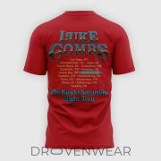 Luke Combs My Kinda Saturday Night Tour Montreal Parc Jean-Drapeau Red Fan Shirt - Image 3