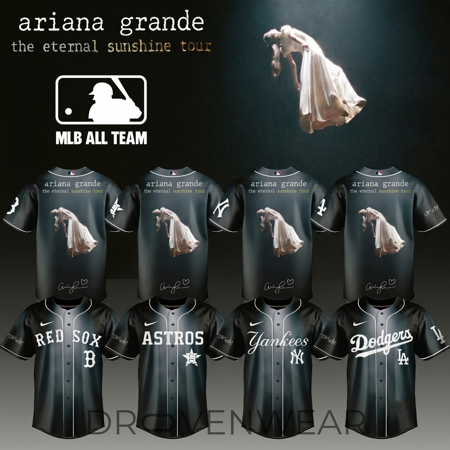 MLB Teams x Ariana Grande Eternal Sunshine Tour Baseball Jersey MLB Teams x Ariana Grande Eternal Sunshine Tour Baseball Jersey