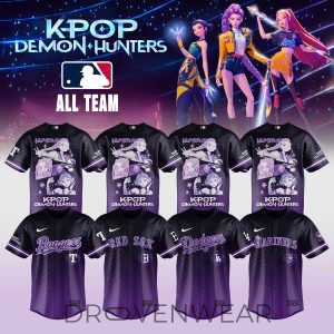 MLB X KPop Demon Hunters 2026 Premium Fan Jersey V2 by Drovenwear.com